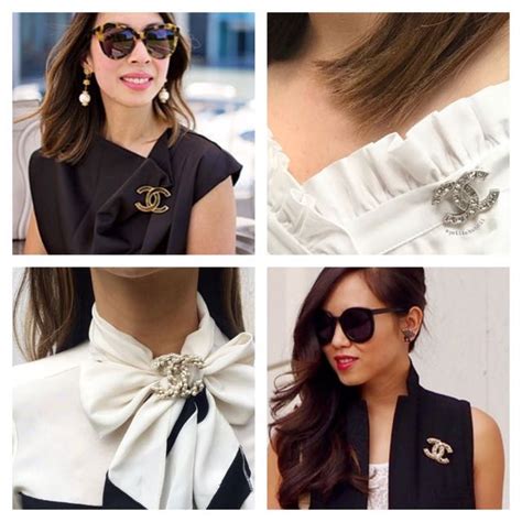 ways to wear a chanel brooch|ways to wear a brooch.